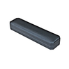 Black Leather Necklace Display Box Jewelry Packaging Box with LED lights