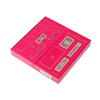 High end luxurious Cosmetic Set Packaging Box Red Gift Box with inner vactray 