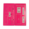 High end luxurious Cosmetic Set Packaging Box Red Gift Box with inner vactray 