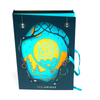 Uniquely designed Blue Gift Packaging Box Special Book Style Box with Ribbon
