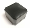 Black Leather Ring Box Jewelry Display Box with LED light
