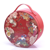 Elegant Cylider Packaging Box Tube Display Box with Laser flowers, Gold Stamping Texts