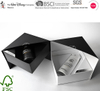 Black and White Double Layer Gift Box Double Deck Perfume Packaging Box Made In China