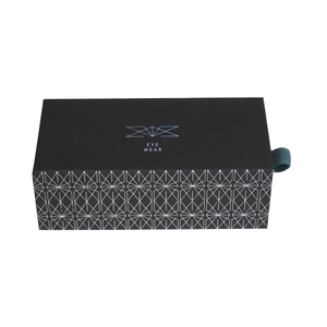 Black Sliding Drawer Box Drawer Style Rigid Box Pen Packaging Box