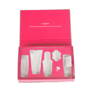 High end luxurious Cosmetic Set Packaging Box Red Gift Box with inner vactray 